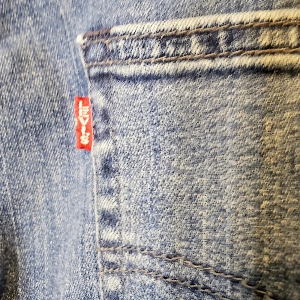 Levi's 511 Big E Slim Fit Mid Rise Stretch 32 x 31.5 REAL SIZE Vintage